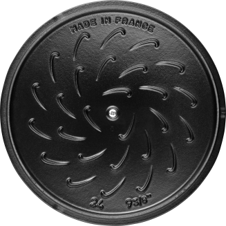  Round snowflake cast iron pot Staub - White, 3.6 ltr - 6