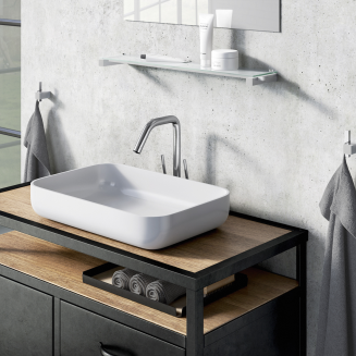 Zack Carvo towel rail, matt, 65 cm - 7