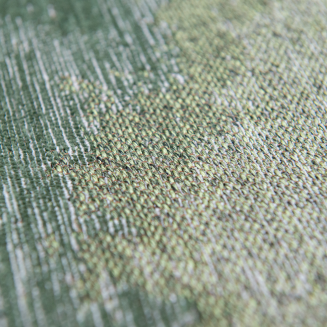  Louis de Poortere Meditation Lagoon Palm Green round rug - 6