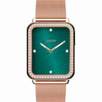 Smartwatch Gravity Różowe Złoto Bordowy 2 Paski GT17-6 - 6