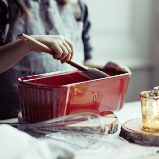  Emile Henry oblong baking dish 31 x 13 cm red - 2