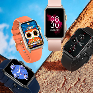 Smartwatch Damski RUBICON RNCF06 Black/Dark Blue SMARUB220 - 4