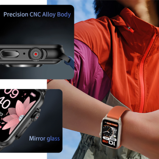 Smartwatch Damski RUBICON RNCF06 Black/Dark Blue SMARUB220 - 8