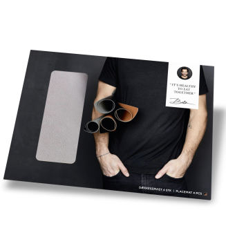  Bitz Black/Grey placemats 4 pcs. - 4