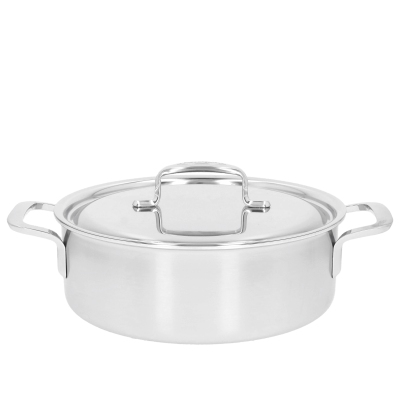  Deep frying pan with 2 handles and lid Demeyere 5-Plus - 24 cm