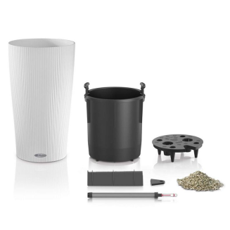  Lechuza Cilindro Color 23 flowerpot white - 2