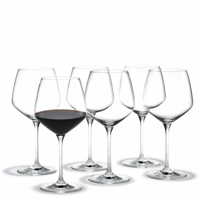  Holmegaard Perfection Burgundy wine glasses - 6 pcs