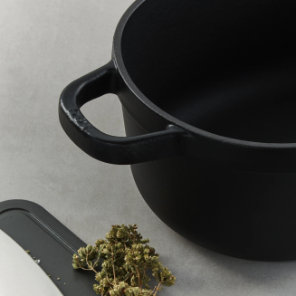 BergHOFF | Żeliwny. owalny garnek z pokrywą Graphite 27x22  cm 4.8 l - 4