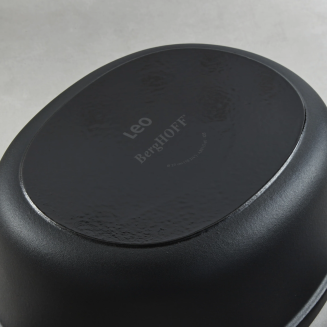 BergHOFF | Żeliwny. owalny garnek z pokrywą Graphite 27x22  cm 4.8 l - 5