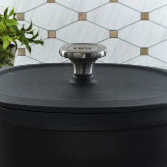 BergHOFF | Żeliwny. owalny garnek z pokrywą Graphite 27x22  cm 4.8 l - 3