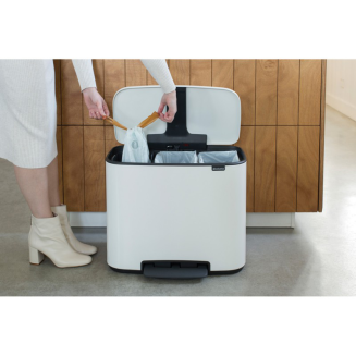 Brabantia Bo waste bin 11+11+11l white - 5