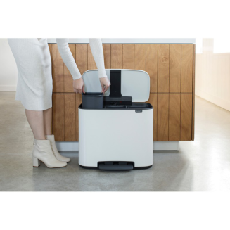 Brabantia Bo waste bin 11+11+11l white - 7