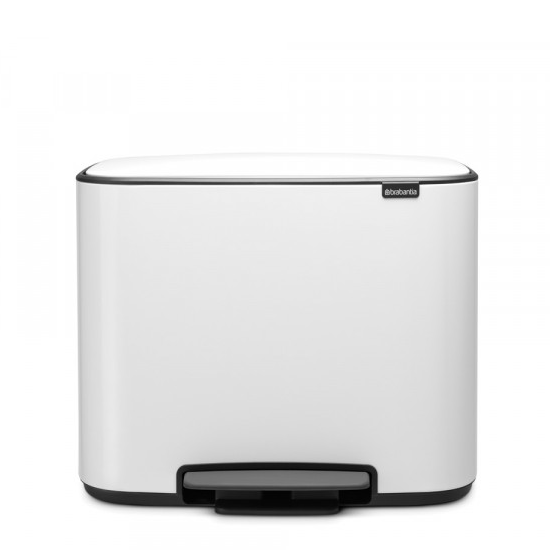 Brabantia Bo waste bin 11+11+11l white