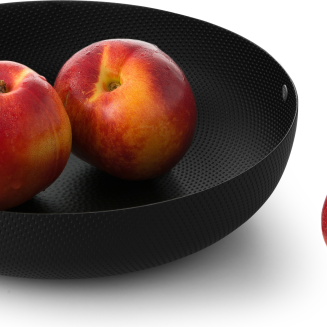 Alessi Texture fruit and snack bowl, black, 24 cm - 6