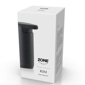  Zone Denmark Rim Black Soap Dispenser - 4