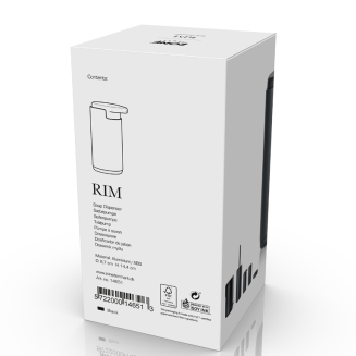  Zone Denmark Rim Black Soap Dispenser - 3