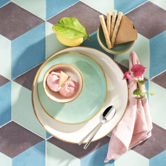  Rose&Tulipani | Set of 4 Concerto Avorio dinner plates - Ivory, 27 cm - 10