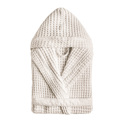  Graccioza Aura Natural hooded bathrobe