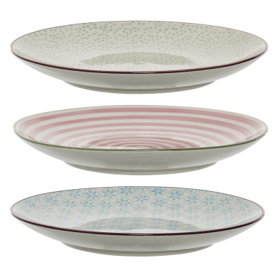  Set of 3 Bloomingville Patrizia plates 20 cm