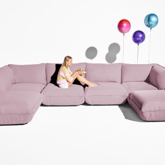 Fatboy Sumo Hocker Bubble Pink seat - 4