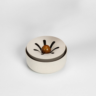 PLASTIA Miseczka na awokado i cebulę z filtrem 16 cm kremowy - 2