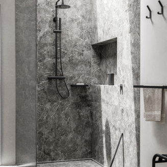 Zone Denmark Rim Black Bathroom Shelf 44cm - 3