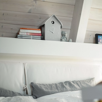  Guzzini QQ gray wall clock with cuckoo and pendulum - 2