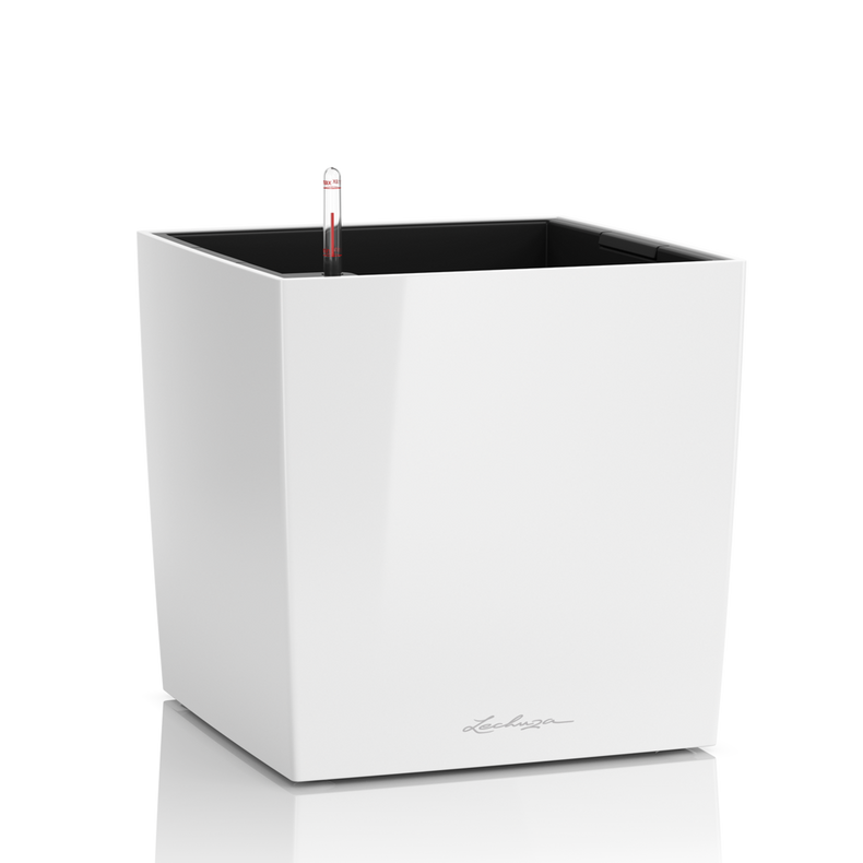  Lechuza Cube Premium 30 flowerpot | 40 | 50 white gloss