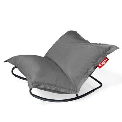  Combi deal: Rock 'n Roll Black + Fatboy The Original Outdoor Rock Gray pouffe