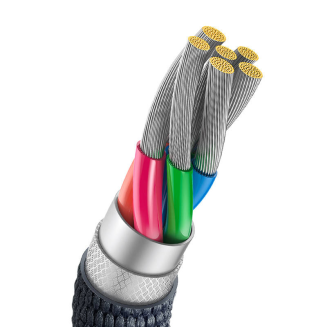 Kabel USB do USB-C Baseus Crystal Shine, 100W, 2m (czarny) - 5