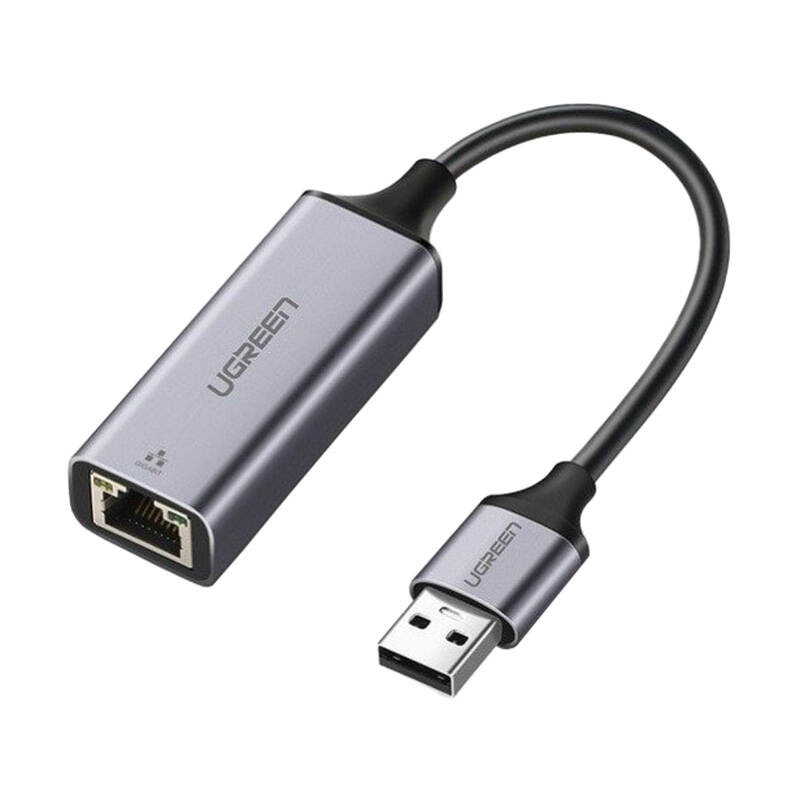 Adapter UGREEN MC209 USB 3.0-RJ45 Gigabit Ethernet (szary)