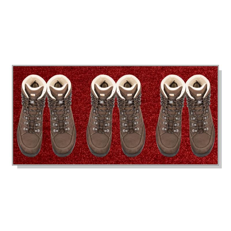  Keilbach Perfetto shoe pad 77x37 cm red