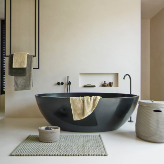  Aquanova Ugo Vintage bronze wall-mounted toilet brush - 5