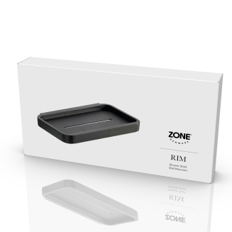  Zone Denmark Rim Black Shower Shelf 22cm - 2