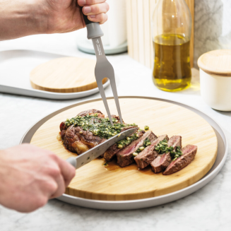 BergHOFF | 2-el. zestaw do mięsa i wędlin szary - 2