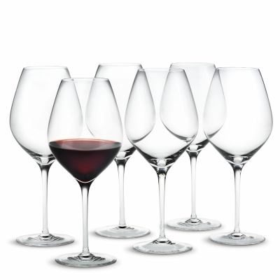  Holmegaard Cabernet red wine glasses - 6 pcs