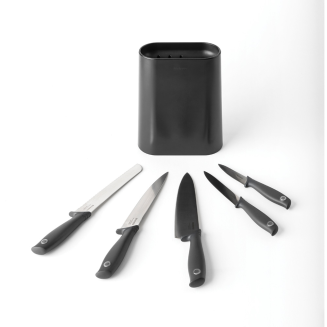  Set of 5 knives in a Brabantia Tasty+ Dark Gray block - 3