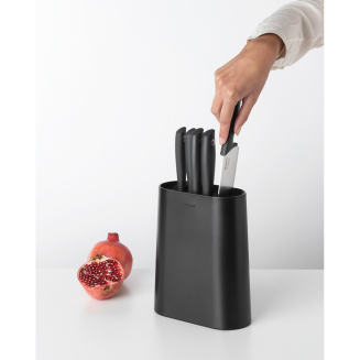  Set of 5 knives in a Brabantia Tasty+ Dark Gray block - 10