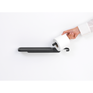 Brabantia | MindSet paper holder with shelf, gray - 3