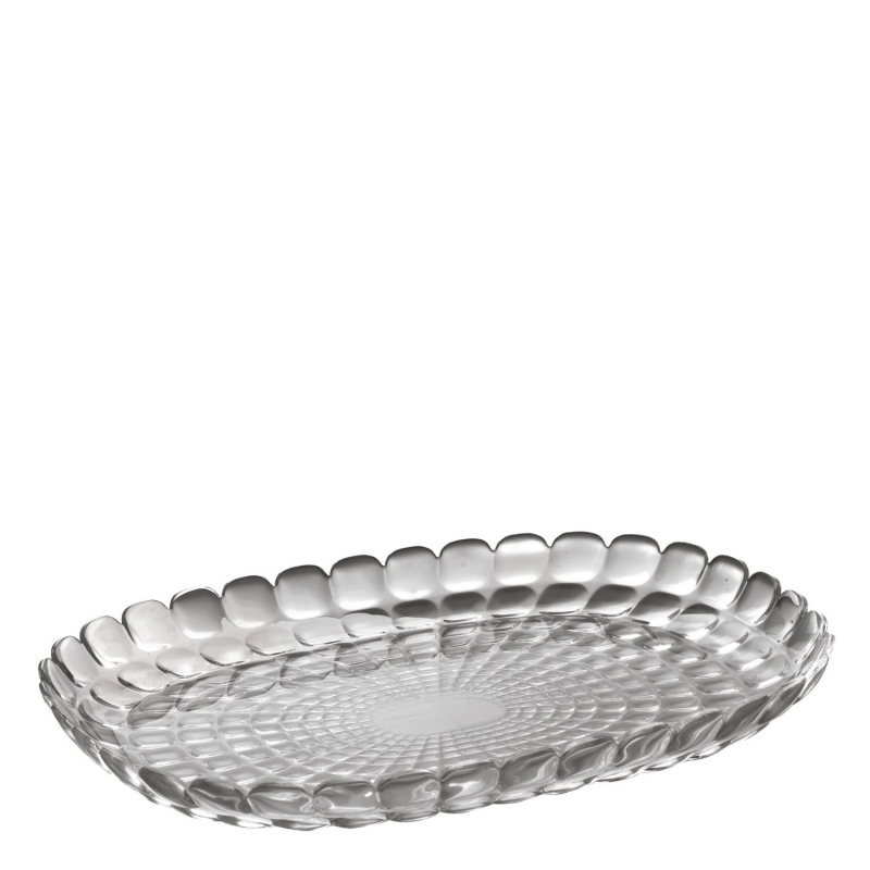 Guzzini Tiffany M platter, 32 cm, gray