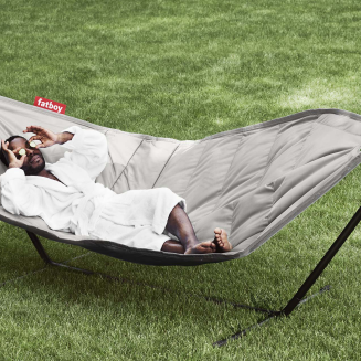  Fatboy Headdemock Light Gray hammock with black stand - 6
