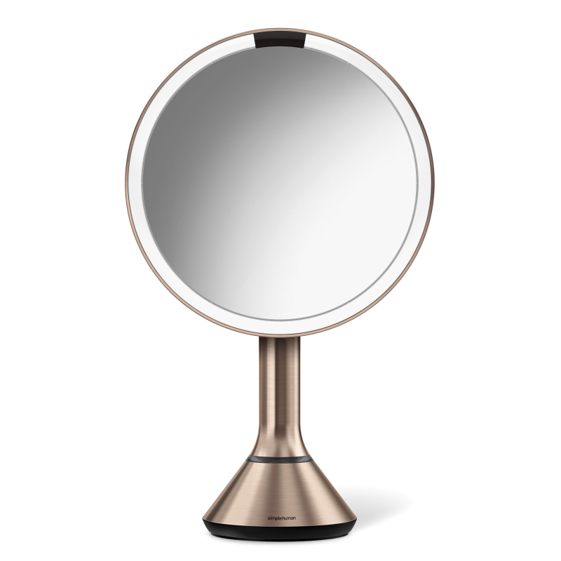  Simplehuman sensor mirror with brightness adjustment 5x rose gold