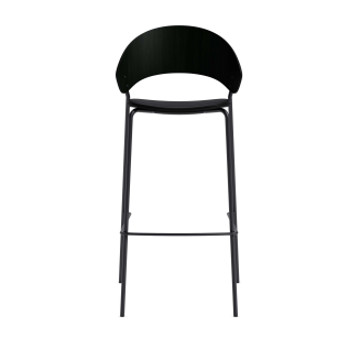 Eva Solo Dosina stool black oak & black leather 75 cm - 5
