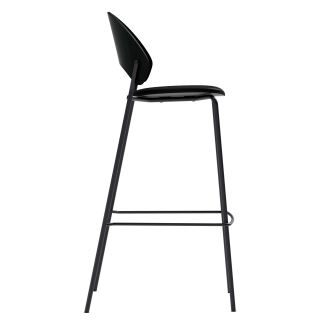 Eva Solo Dosina stool black oak & black leather 75 cm - 3