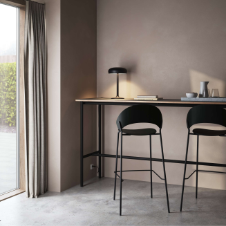 Eva Solo Dosina stool black oak & black leather 75 cm - 4