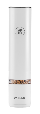  Zwilling Enfinigy electric salt or pepper grinder, white