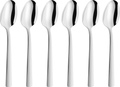  Set of 6 Zwilling Dinner espresso spoons