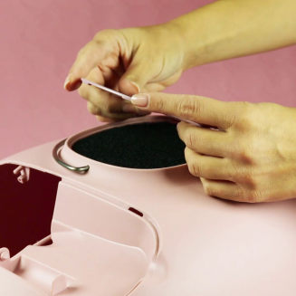 Zakryta kuweta dla kota United Pets Minu szaro-biała - 9