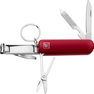 Zestaw do manicure Zwilling Twinox czerwone skórzane etui 4 elementy - 6