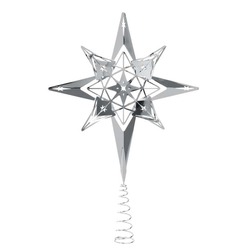  Rosendahl Karen Blixen Christmas tree star 23 cm silver